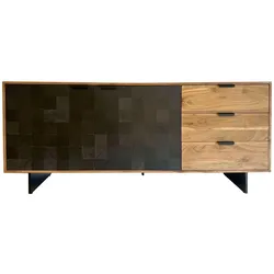 Sideboard Holz/Schwarz