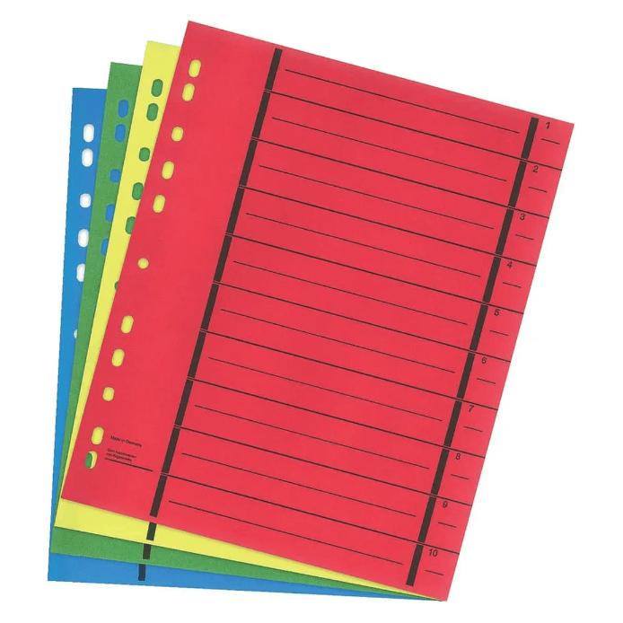 Wekre Trennblatt A4 40ST sortiert (951990840IF)