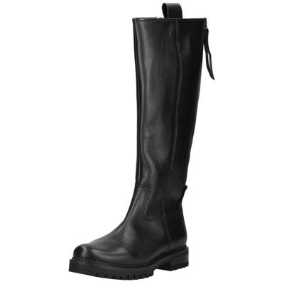 Stiefel GABOR COMFORT "Gabor Comfort Stiefel Glattleder", Damen, Gr. 39, schwarz, Glattleder, Schuhe Stiefel