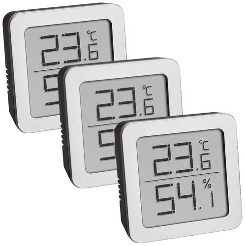 TFA Dostmann Thermo-/Hygrometer Silber, Schwarz 95.2019.54