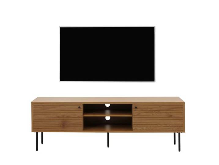 Mendler TV-Rack HWC-N78 50x150x40cm Metall - Natur