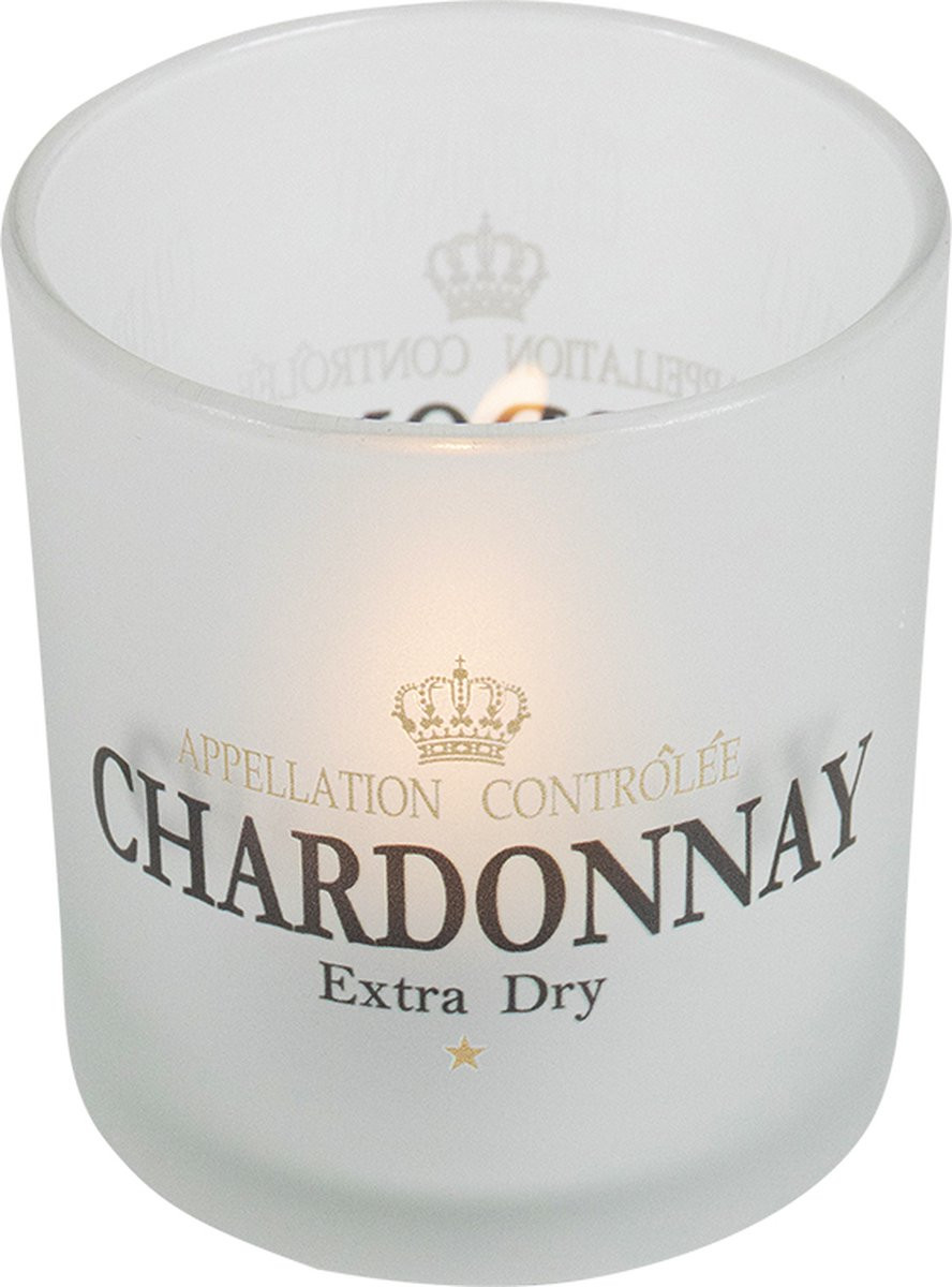 Mars & More Theelichthouder Chardonnay Wit 8 cm