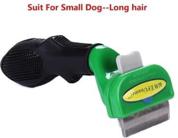 Inspired Finds Self Cleaning Pet Grooming Brush For Cats & Dogs Hair Removal mall Dog Long Hair (green