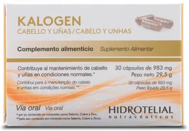 Hidrotelial KALOGEN CABELO E UNHAS 30 Caps