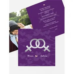 Einladungen zur Hochzeit selbst gestalten mit Spruch und Fotos im Onlinedesigner bei Meine-Kartenmanufaktur.de