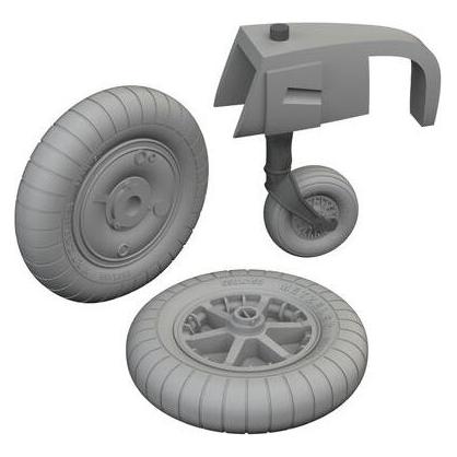 Eduard Bf 109E wheels (632202)