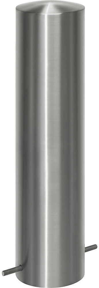 kaiserkraft Edelstahl-Sperrpfosten, mit Flachkopf, zum Einbetonieren, Ø 205 mm