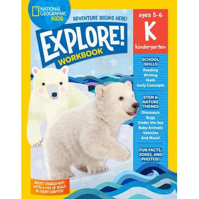 National Geographic Kids Explore! Workbook Kindergarten, Taschenbuch von National Geographic Kids, Random House N.Y., 978-1-4263-7675-7