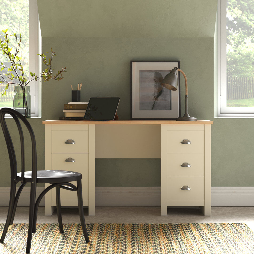 Fernleaf Aquitaine Computer Desk Brown 75cm H X 110cm W X 50cm D