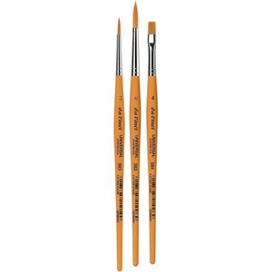 da-Vinci Pinsel 3503 Universal Synthetics, Synthetikpinsel flach & rund, 3 Stück