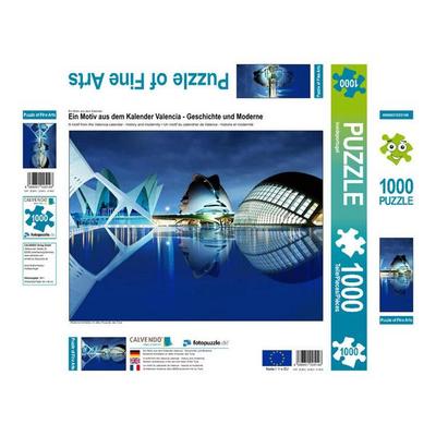 CALVENDO Puzzle Ein Motiv aus dem Kalender Valencia - Geschichte und Moderne | 1000 Teile Lege-Größe 64x48cm Foto-Puzzle für glückliche Stunden