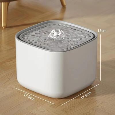 Inspired Finds 3L Smart Pet Water Fountain Automatic USB Cat Water Dispenser With Quiet Circulating Filter & Motion Sensor white Regular