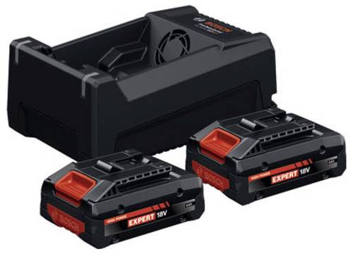 Bosch Professional 1600A0373J 2x EXBA18V-40 + GAL 12V/18V-80 Werkzeug-Akku und Ladegerät 18V 4Ah Li-Ion