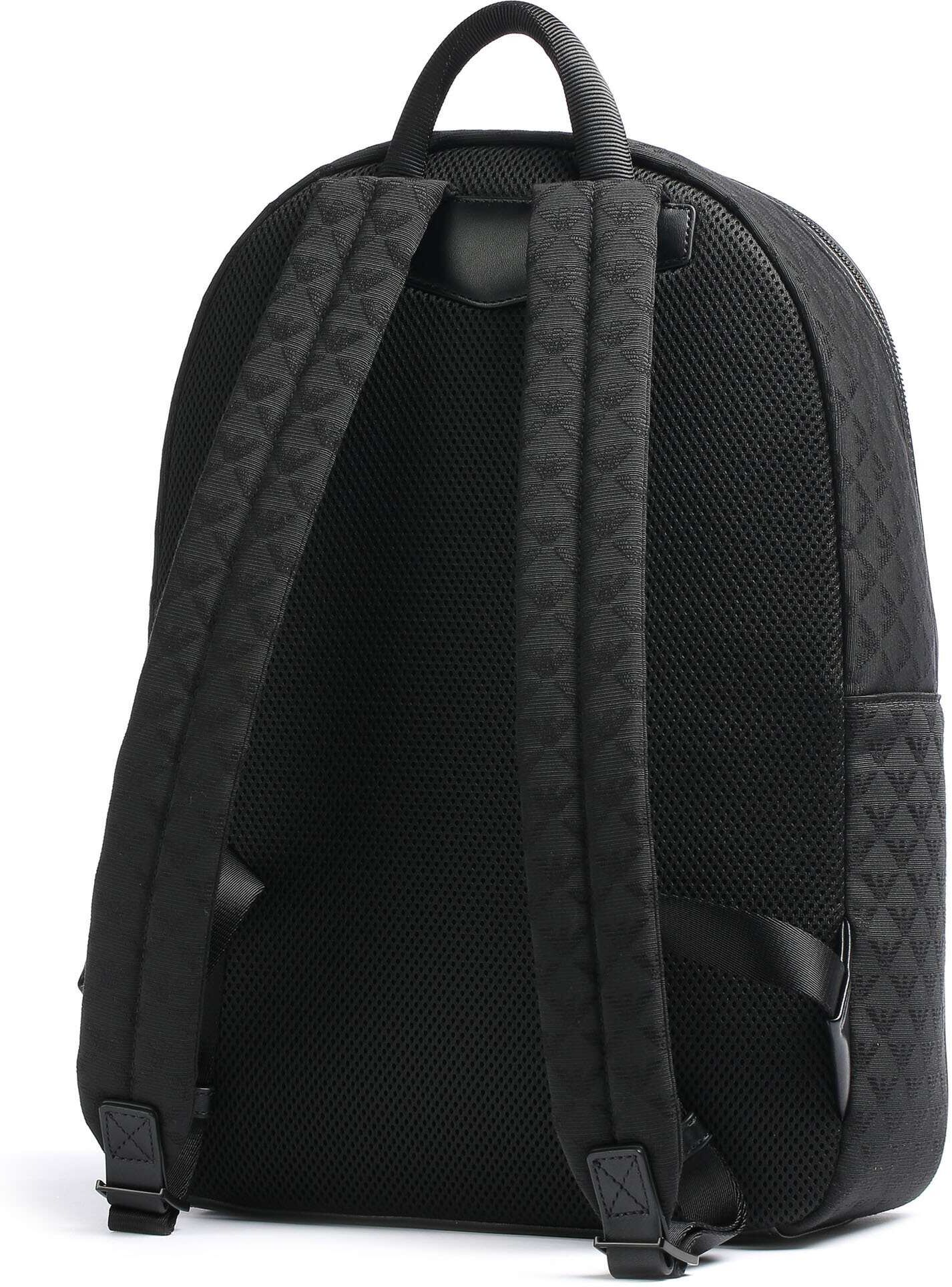 Giorgio Armani Emporio Armani Omnia Jacquard Rucksack, schwarz