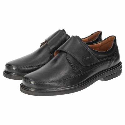 Slipper SIOUX "Parsifal-XXL", Herren, Gr. 42 (UK 8), schwarz, Obermaterial: 100% Lammnappaleder LANA. 100% Polyurethan PU., Schuhe Slipper