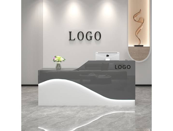 Bureau moderne réception comptoir décorations hôtel bureaux de réception luxe Simple moderne Salon de beauté meubles de Salon