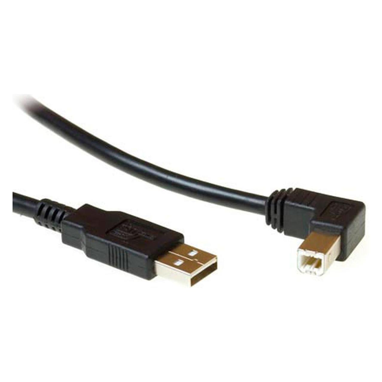 ACT USB 2.0 A B 1.8m USB A USB B Männlich Männlich Schwarz USB Kabel (1.80 m, USB 2.0) (SB2408)