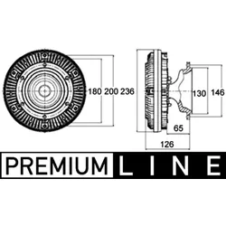 Kupplung Kühlerlüfter MAHLE CFC 133 000P