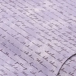Baumwollstoff Nostalgie-Schrift "Mona", flieder