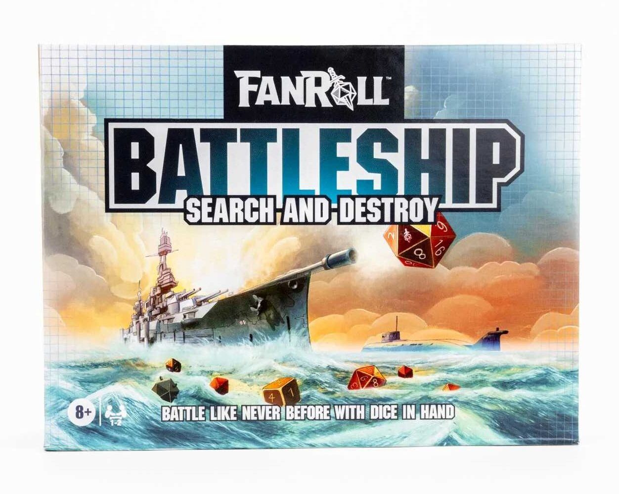 FanRoll: Battleship Search ; Destroy - Nautical Family Card Game, Ages 8+, by Metallic Dice Games