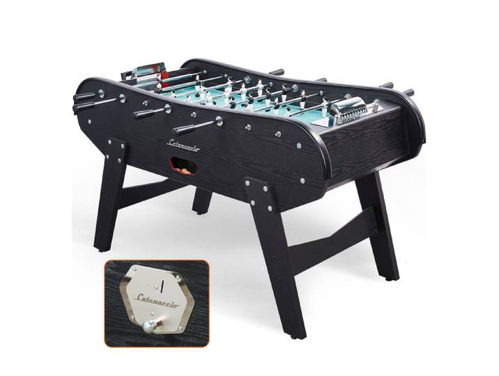 Baby foot de bar en bois Noir