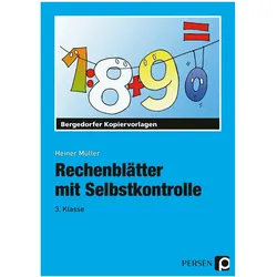 Rechenblätter mit Selbstkontrolle. 3. Schuljahr, Schulbücher von Heiner Müller