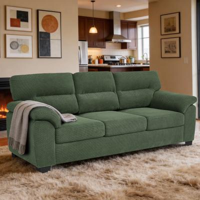 Unbranded "81"" W Polyester/Foil Fabric Sofa, Upholstered 3 Seat Couch for Living Room"