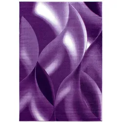 Teppich Flur Abstrakt Pflegeleicht Waschbar Strapazierfähig Wohnzimmer Schlafzimmer Violett 120x170 cm – INN von Kadima Design