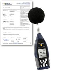 PCE Instruments Schallpegelmesser PCE-428-ICA inkl. ISO-Kalibrierzertifikat 25 ... 136 dbA Genauigkeitsklasse 2