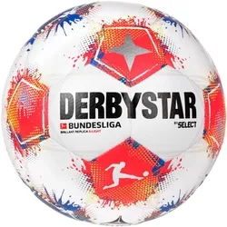DERBYSTAR Bundesliga Brillant S-Light 290g Leicht-Fußball 2025/26 weiss/blau/rot 5