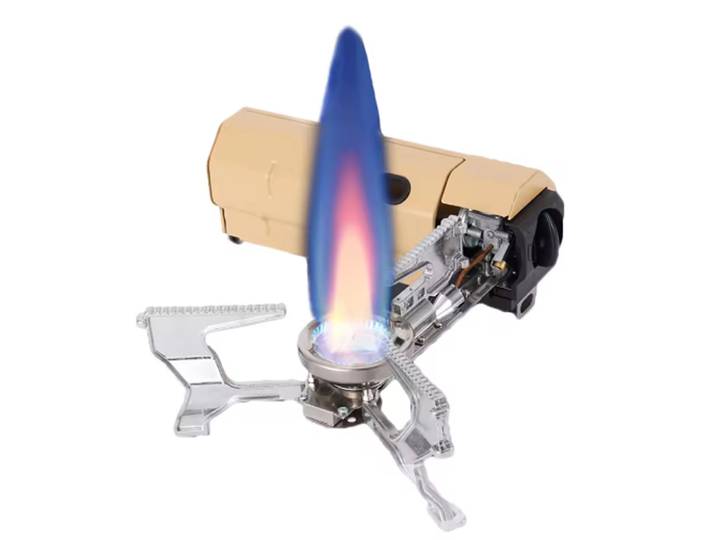 Réchaud à gaz de camping 2670W, portable et pliable, brûleur à gaz extérieur, pour randonnée, voyage, barbecue, cuisson, système de chauffage