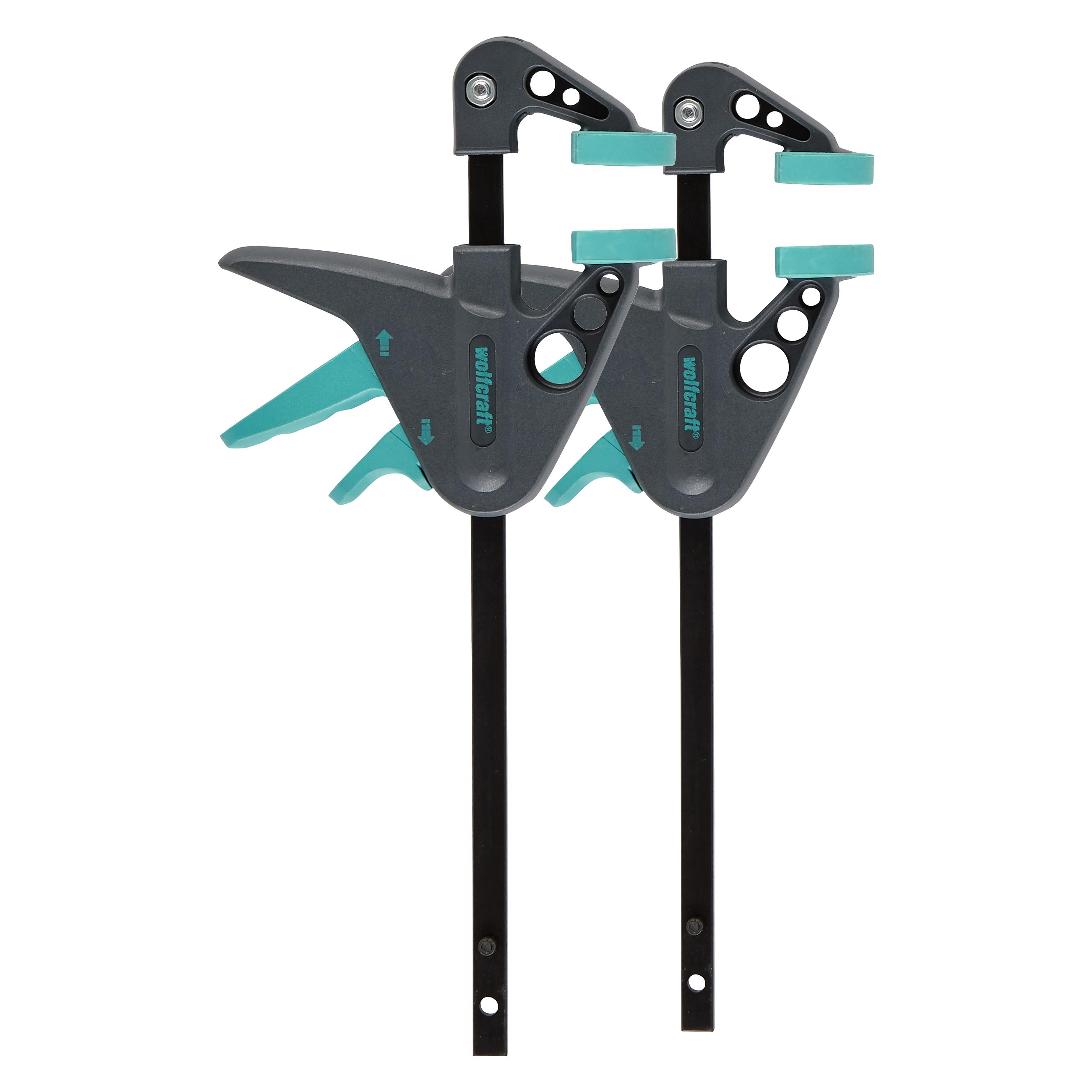 wolfcraft 2 EHZ - Mini-Einhandzwingen 40/110mm (110 mm) (3455100)