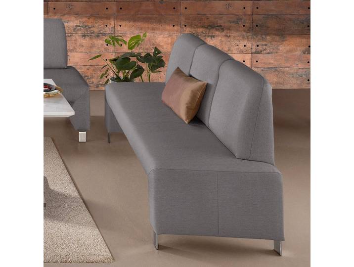 exxpo - sofa fashion Intenso, Sitzbank, Breite 182 cm, wahlweise in Leder oder Textil hohe Bodenfreiheit, frei im Raum stellbar, hoher Sitzkomfort