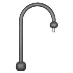 Siteco 5NY15622XX08 Mastbogen Siteco eisenglimmer (DB 702S) Große Glocke