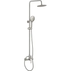 Neuesbad Serie 250 3-Funktionen Duschsäule mit Armatur, Edelstahl NB1DENLUF1RK1