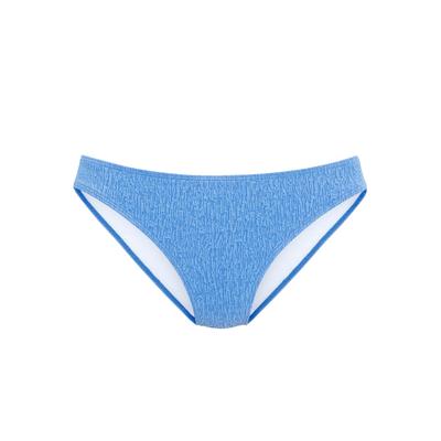 Bikini-Hose S.OLIVER "Oana", Damen, Gr. 34, N-Gr, blau, Microfaser, Strukturmuster, Badehosen Bikini-Hose, mit Strukturmuster