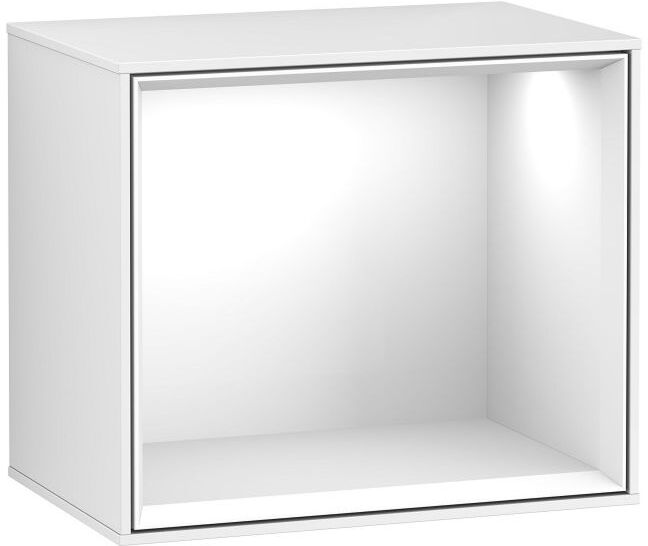 Villeroy und Boch Finion Regalmodul F590GFGF 41,8x35,6x27cm, Ladestation, Regal Glossy White, Glossy white lacquer