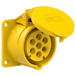 PCE 317-4v CEE-Anbausteckdose (70x70mm) 16A 7p 4h IP44/IP54 3174v