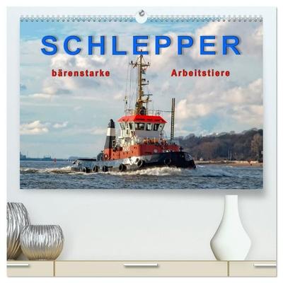 Schlepper - bärenstarke Arbeitstiere (hochwertiger Premium Wandkalender 2027 DIN A2 quer), Kunstdruck in Hochglanz