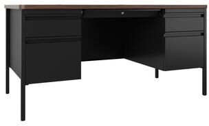"Hirsh Teacher's Desk 30"" x 60"" Double File Pedestal"