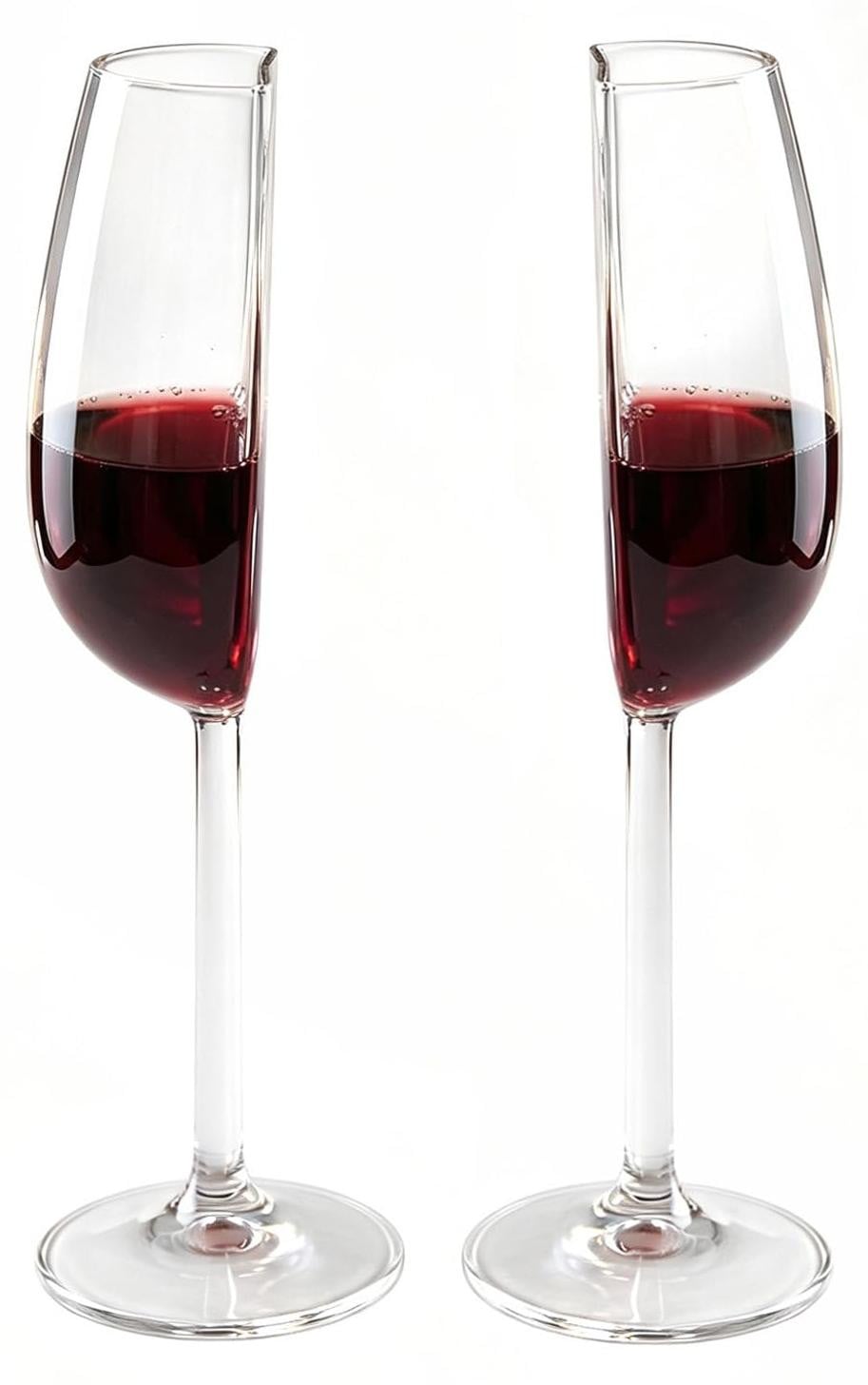 Dripio Set van twee halve wijnglazen, 200 ml