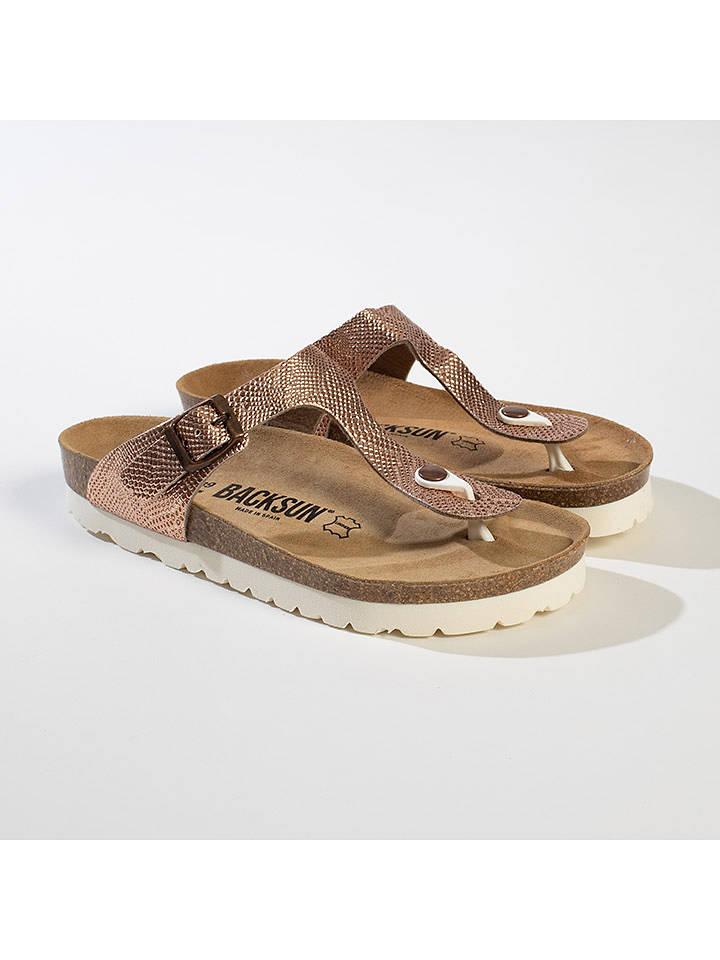 BACKSUN Zehentrenner "Singapore" in Rosa - 40