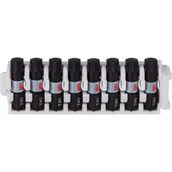 Bosch Schrauberbit-Set Impact Control, 8-teilig, mit T15, 25 mm - 2608522383