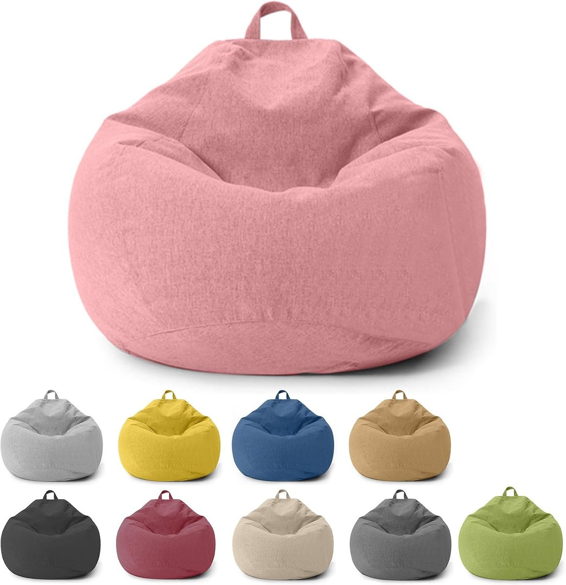 Roze zitzak hoes voor kinderen en volwassenen