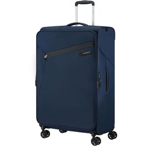 Samsonite Koffer Litebeam Spinner exp. blau, Weichschale, 4 Rollen, 103 Liter, 47 x 77 x 28cm