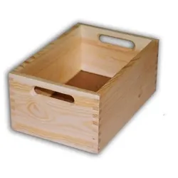Holzkiste 30 x 20 x 13 cm - Biedrax Farbe: Natur