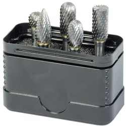 Projahn Frässtifte HM 5tlg. HD-Ausführung Form B, C, D, E, G Kopf 9,6 mm