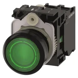 Siemens Illuminated pushbutton, 22mm, green, Schalter + Taster, Grün