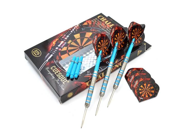 CUESOUL CHALLENGE 24g Jeu de fléchettes en tungstène à pointe fine en acier 85%