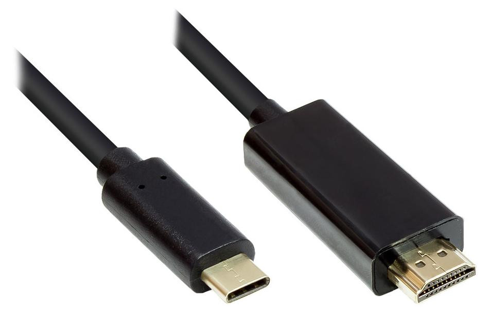 Good Connections GC-M0102 USB-C naar HDMI 2.0 adapterkabel, zwart, 3 m